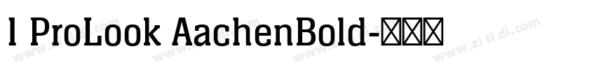 1 ProLook AachenBold字体转换